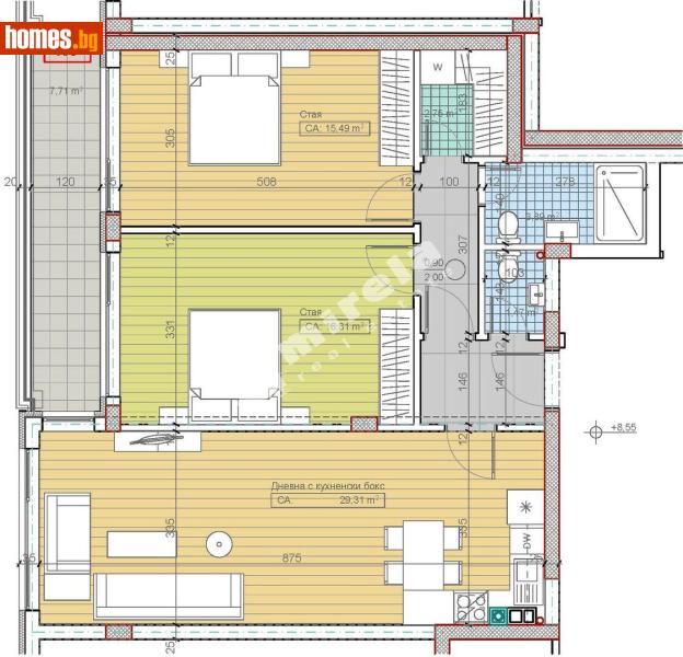 Тристаен, 112m² - М-т Гърдова глава, Крайградски зони - Апартамент за продажба - МИРЕЛА - 117174041