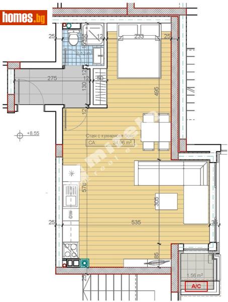 Едностаен, 58m² - М-т Гърдова глава, Крайградски зони - Апартамент за продажба - МИРЕЛА - 117174053