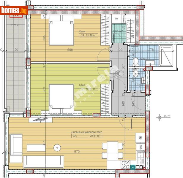 Тристаен, 113m² - М-т Гърдова глава, Крайградски зони - Апартамент за продажба - МИРЕЛА - 117174080