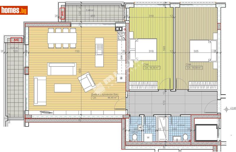 Тристаен, 153m² - М-т Гърдова глава, Крайградски зони - Апартамент за продажба - МИРЕЛА - 117174084