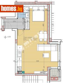 Едностаен, 58m² - Апартамент за продажба - 117174096