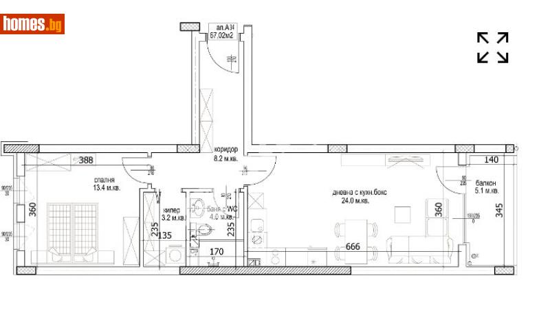 Двустаен, 79m² -  Кайсиева Градина, Варна - Апартамент за продажба - МИРЕЛА - 117174366