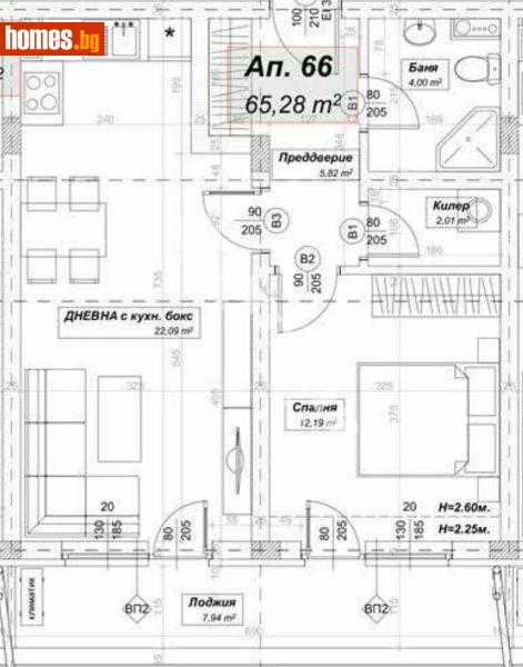 Двустаен, 82m² - Жк. Люлин 10, София - Апартамент за продажба - МИРЕЛА - 117174462