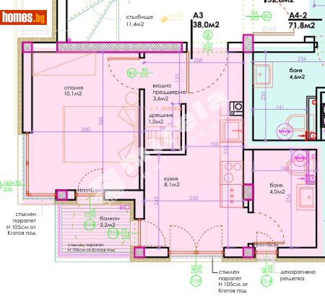 Двустаен, 43m² -  Окръжна Болница, Варна - Апартамент за продажба - МИРЕЛА - 117174549