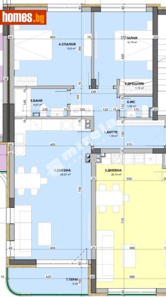 Тристаен, 112m² - Кв. Виница, Варна - Апартамент за продажба - МИРЕЛА - 117174630