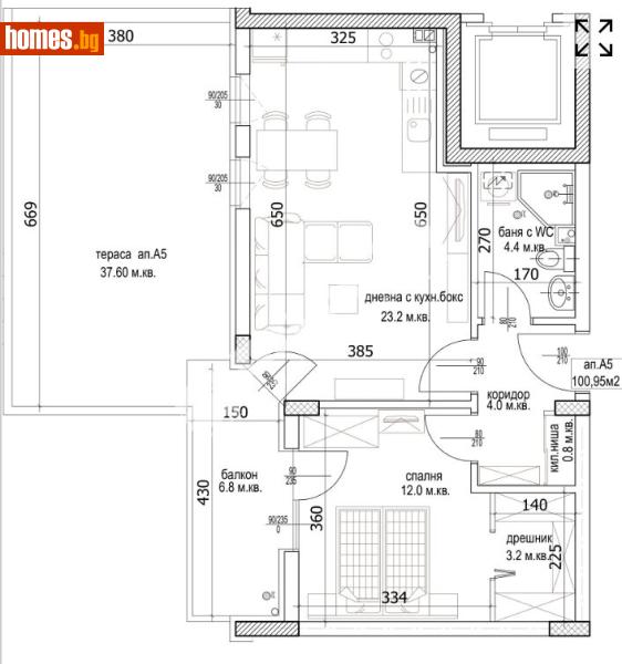 Двустаен, 115m² -  Кайсиева Градина, Варна - Апартамент за продажба - МИРЕЛА - 117174706