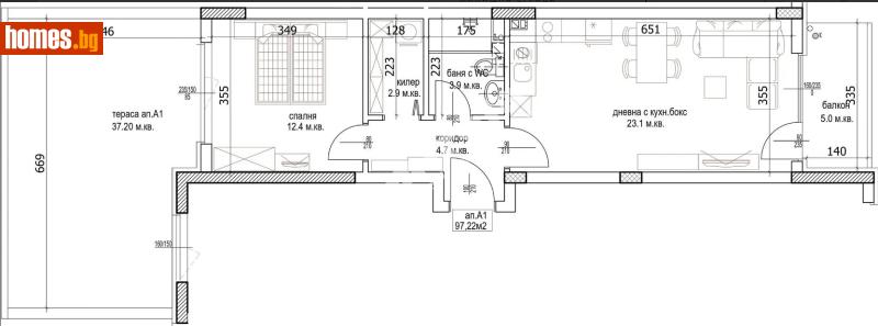Двустаен, 111m² -  Кайсиева Градина, Варна - Апартамент за продажба - МИРЕЛА - 117174718