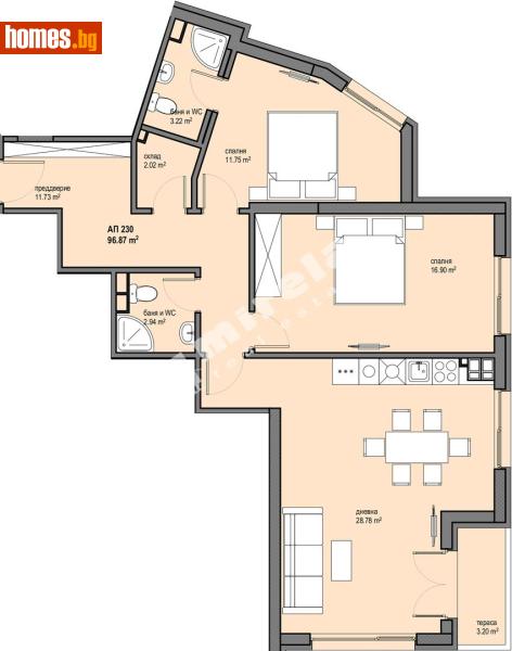 Тристаен, 114m² - Жк. Левски Г, София - Апартамент за продажба - МИРЕЛА - 117174850
