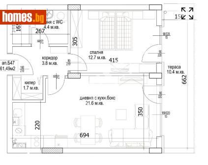 Двустаен, 72m² - Апартамент за продажба - 117175017