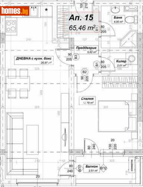 Двустаен, 83m² - Жк. Люлин 10, София - Апартамент за продажба - МИРЕЛА - 117175110