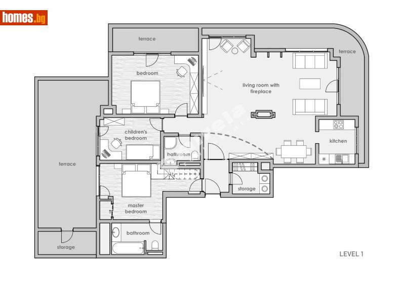 Четиристаен, 190m² - Жк. Белите Брези, София - Апартамент за продажба - МИРЕЛА - 117175650