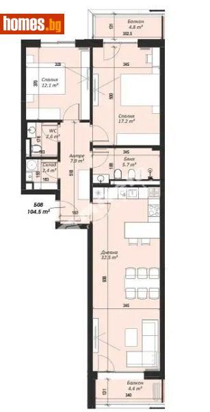 Тристаен, 123m² - Кв. Кръстова Вада, София - Апартамент за продажба - МИРЕЛА - 117188197