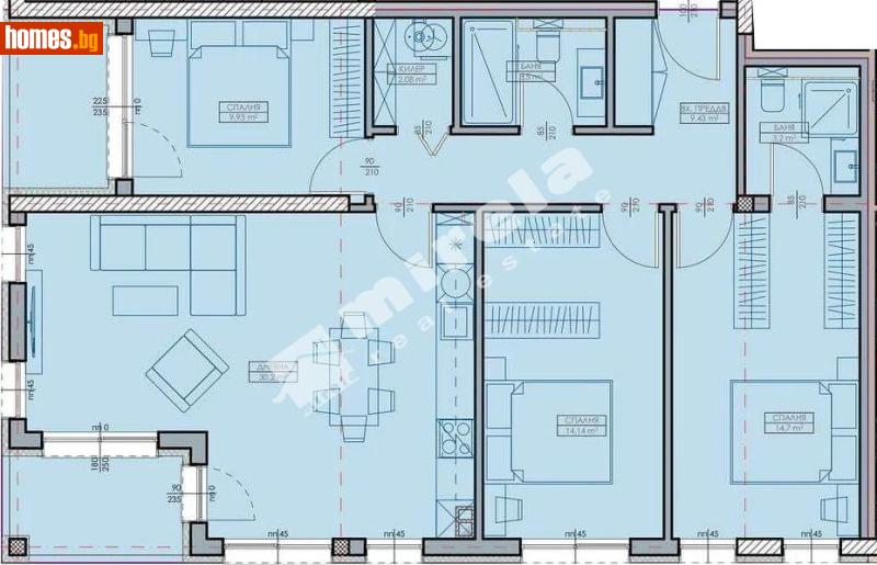 Четиристаен, 131m² -  Кайсиева Градина, Варна - Апартамент за продажба - МИРЕЛА - 117188229