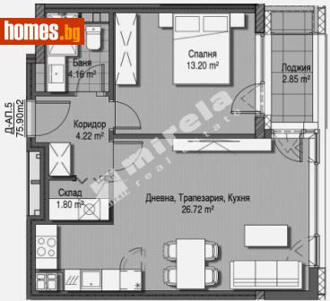 Двустаен, 76m² - Апартамент за продажба - 117205257