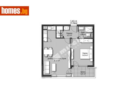 Двустаен, 78m² - Апартамент за продажба - 117205261