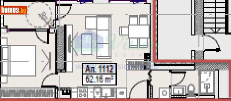 Двустаен, 79m² - Жк. Младост 4, София - Апартамент за продажба - Myvision Real Estate - 117238899