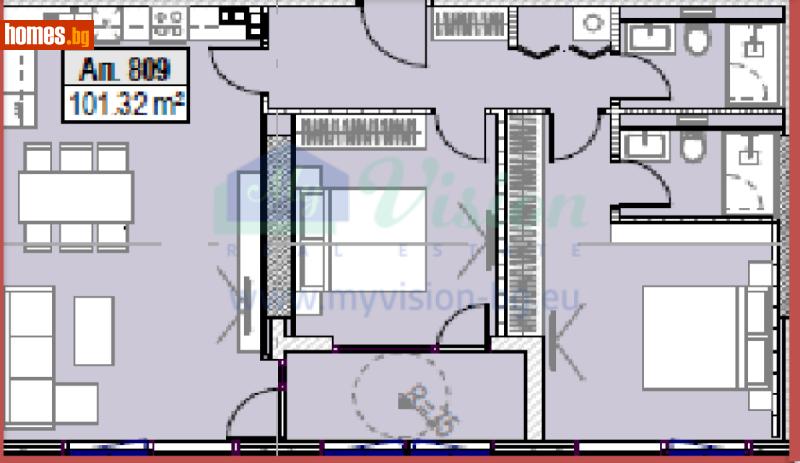 Тристаен, 128m² - Жк. Младост 4, София - Апартамент за продажба - Myvision Real Estate - 117238901