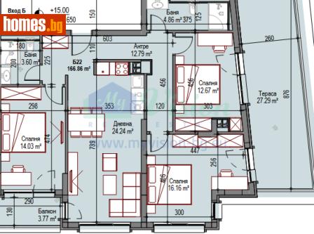 Четиристаен, 166m² - Апартамент за продажба - 117238940