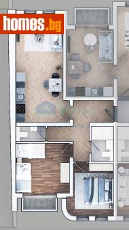 Тристаен, 101m² - Апартамент за продажба - 117239019