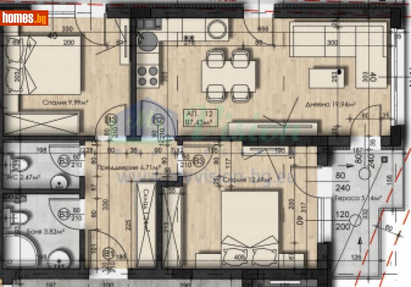 Тристаен, 101m² -  Студентски Град, София - Апартамент за продажба - Myvision Real Estate - 117239098