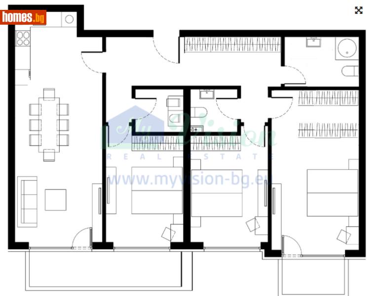 Четиристаен, 131m² - Кв. Малинова Долина, София - Апартамент за продажба - Myvision Real Estate - 117239224