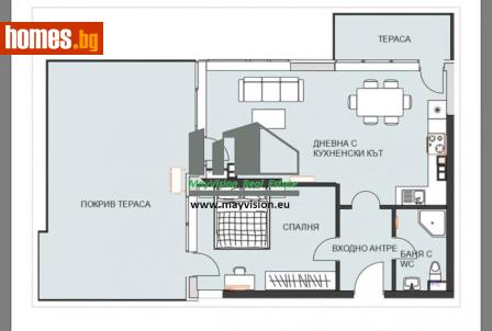 Двустаен, 115m² - Апартамент за продажба - 117239672