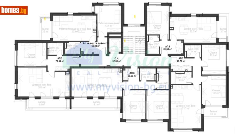 Двустаен, 83m² - Кв. Кръстова Вада, София - Апартамент за продажба - Myvision Real Estate - 117239676