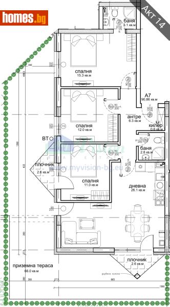 Четиристаен, 102m² - Кв. Витоша, София - Апартамент за продажба - Myvision Real Estate - 117239991