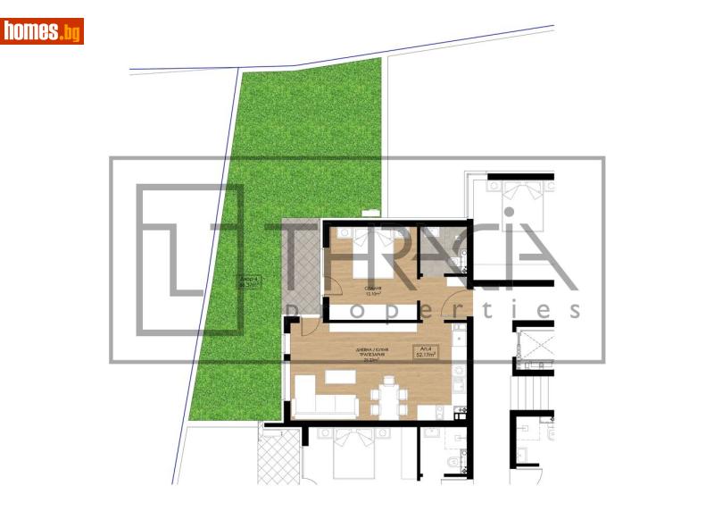 Двустаен, 60m² - Кв. Горубляне, София - Апартамент за продажба - Тракия Пропъртийс - 117259372
