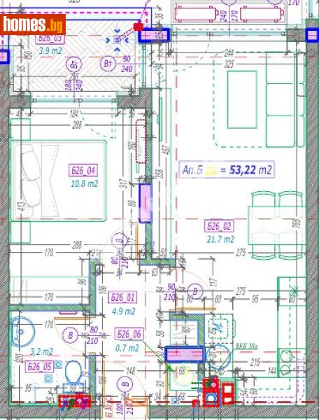 Двустаен, 65m² - Кв. Малинова Долина, София - Апартамент за продажба - МИРЕЛА - 117301159