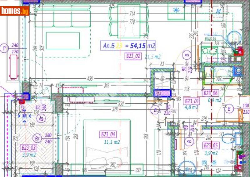 Двустаен, 69m² - Кв. Малинова Долина, София - Апартамент за продажба - МИРЕЛА - 117301161