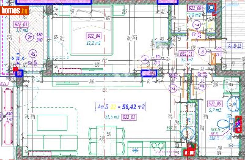 Двустаен, 69m² - Кв. Малинова Долина, София - Апартамент за продажба - МИРЕЛА - 117301162