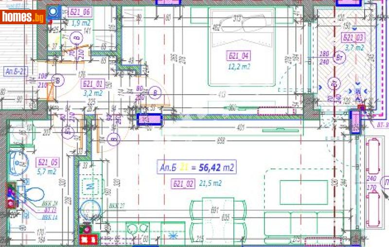 Двустаен, 69m² - Кв. Малинова Долина, София - Апартамент за продажба - МИРЕЛА - 117301163