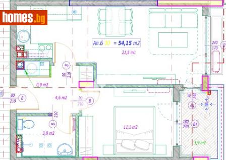 Двустаен, 66m² - Апартамент за продажба - 117301167
