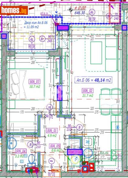 Двустаен, 59m² - Кв. Малинова Долина, София - Апартамент за продажба - МИРЕЛА - 117301171