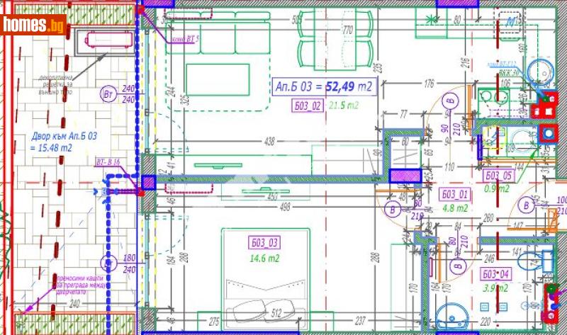 Двустаен, 64m² - Кв. Малинова Долина, София - Апартамент за продажба - МИРЕЛА - 117301173