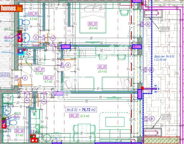 Тристаен, 98m² - Кв. Малинова Долина, София - Апартамент за продажба - МИРЕЛА - 117301174