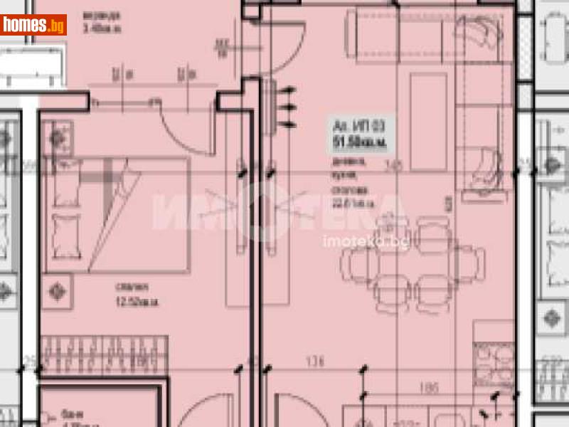 Двустаен, 67m² - Жк Южен, Пловдив - Апартамент за продажба - ИМОТЕКА АД - 117301260