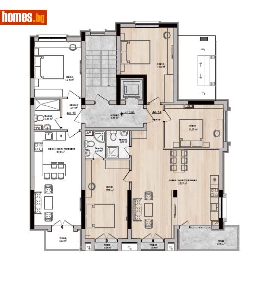 Многостаен, 128m² -  Център, Хасково - Апартамент за продажба - Имоти Мира - 117303768