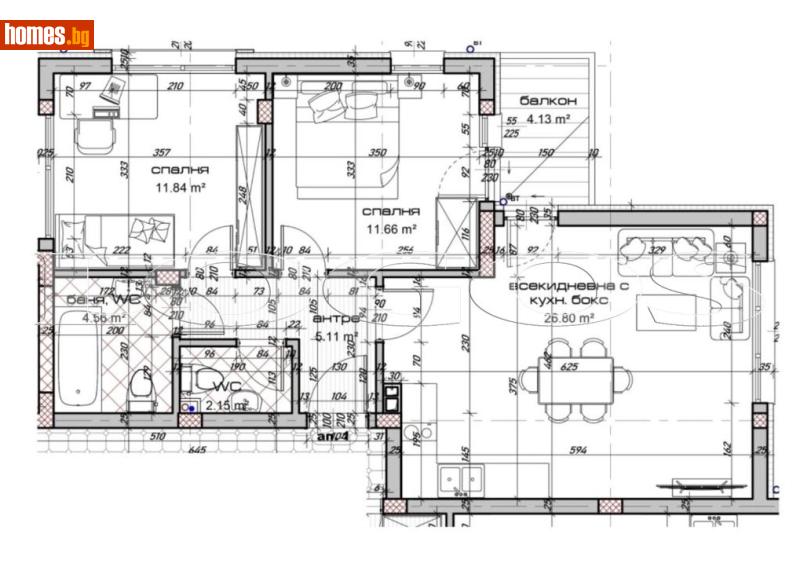 Тристаен, 97m² - Кв. Виница, Варна - Апартамент за продажба - ЛОГОС - 117304334