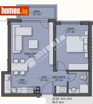 Двустаен, 75m² - Апартамент за продажба - 117320039