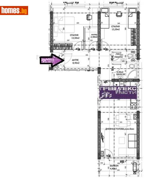 Тристаен, 103m² - Жк. Тракия, Пловдив - Апартамент за продажба - Превилекс имоти ЕООД - 117344426