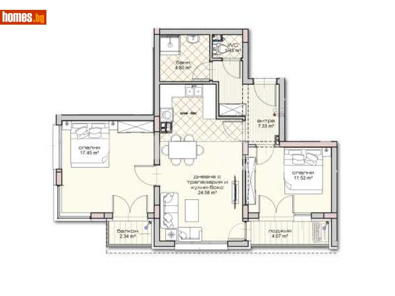 Тристаен, 103m² - Варна, Варна - Апартамент за продажба - ИМОТЕКА АД - 117369747