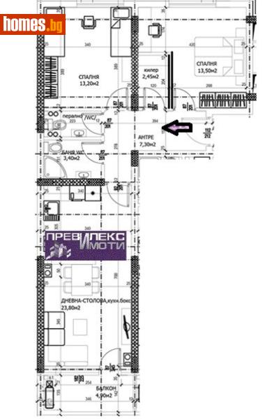 Тристаен, 102m² - Жк. Тракия, Пловдив - Апартамент за продажба - Превилекс имоти ЕООД - 117370416