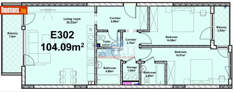 Тристаен, 127m² - Жк. Полигона, София - Апартамент за продажба - ТЕНДЕНЗ РИАЛ ЕСТЕЙТ - 117404603