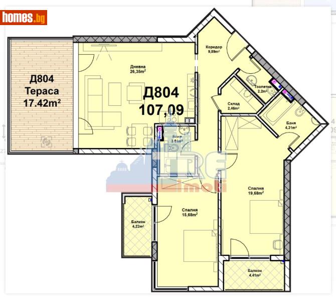 Тристаен, 147m² - Жк. Полигона, София - Апартамент за продажба - ТЕНДЕНЗ РИАЛ ЕСТЕЙТ - 117464515