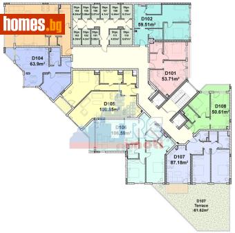 Двустаен, 119m² - Апартамент за продажба - 117464545