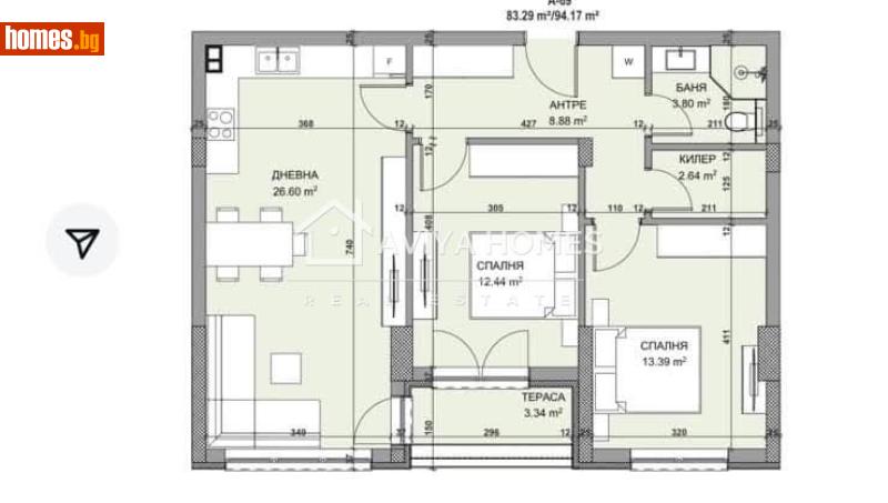 Тристаен, 94m² - Кв. Владиславово, Варна - Апартамент за продажба - Авия Хоумс - 117477048