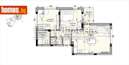 Тристаен, 97m² - Апартамент за продажба - 117492257