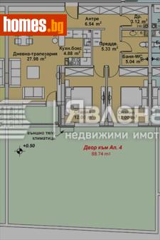 Тристаен, 99m² - Апартамент за продажба - 117494477